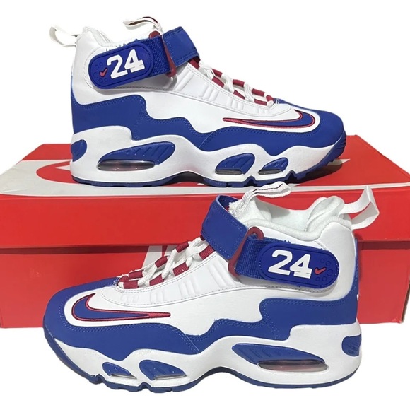 🇺🇸 Nike Air Griffey Max 1 White Old Royal 🇺🇸 - Picture 1 of 4
